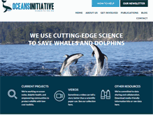 Tablet Screenshot of oceansinitiative.org